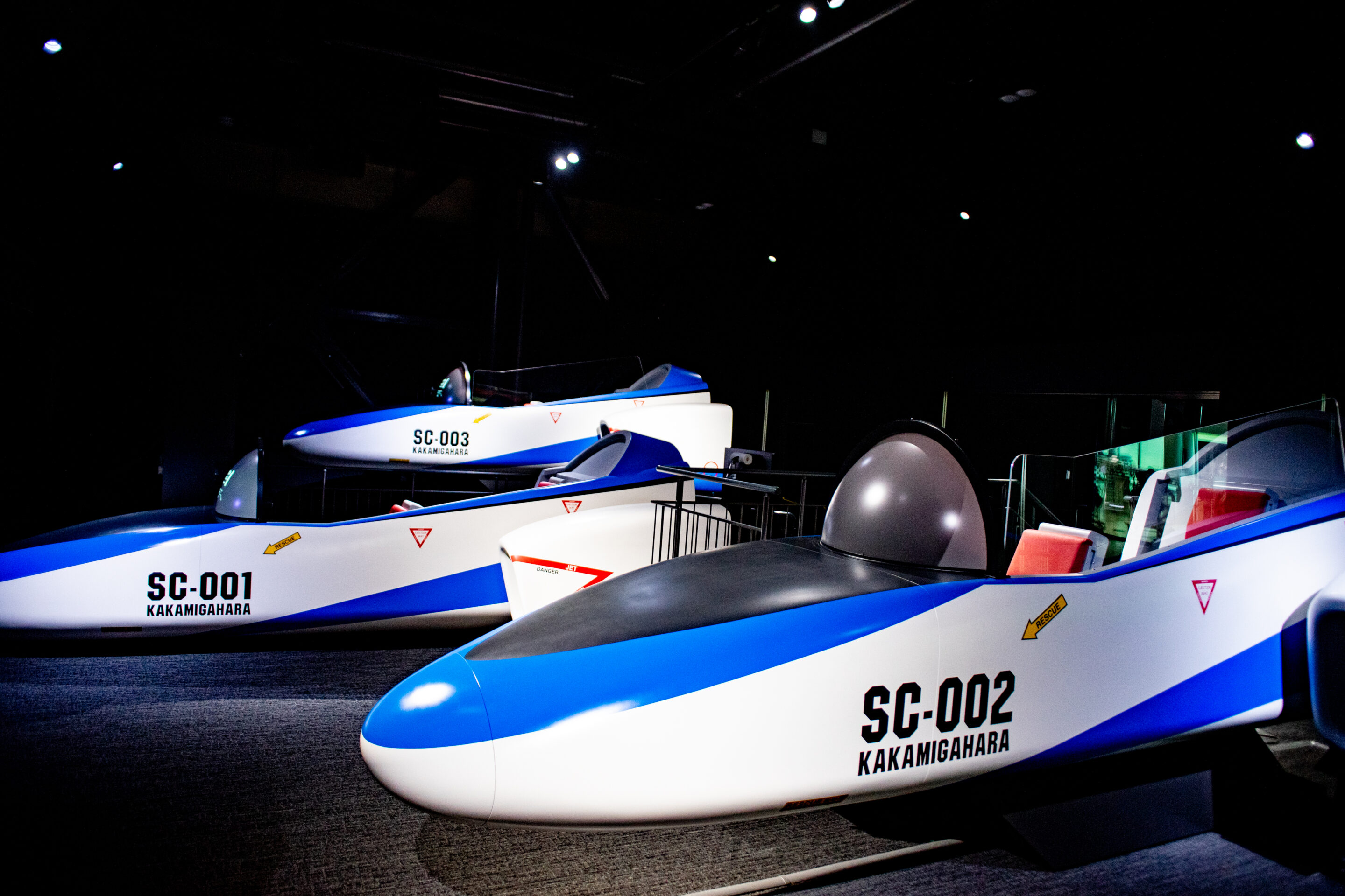 小型ジェット機シミュレータの写真