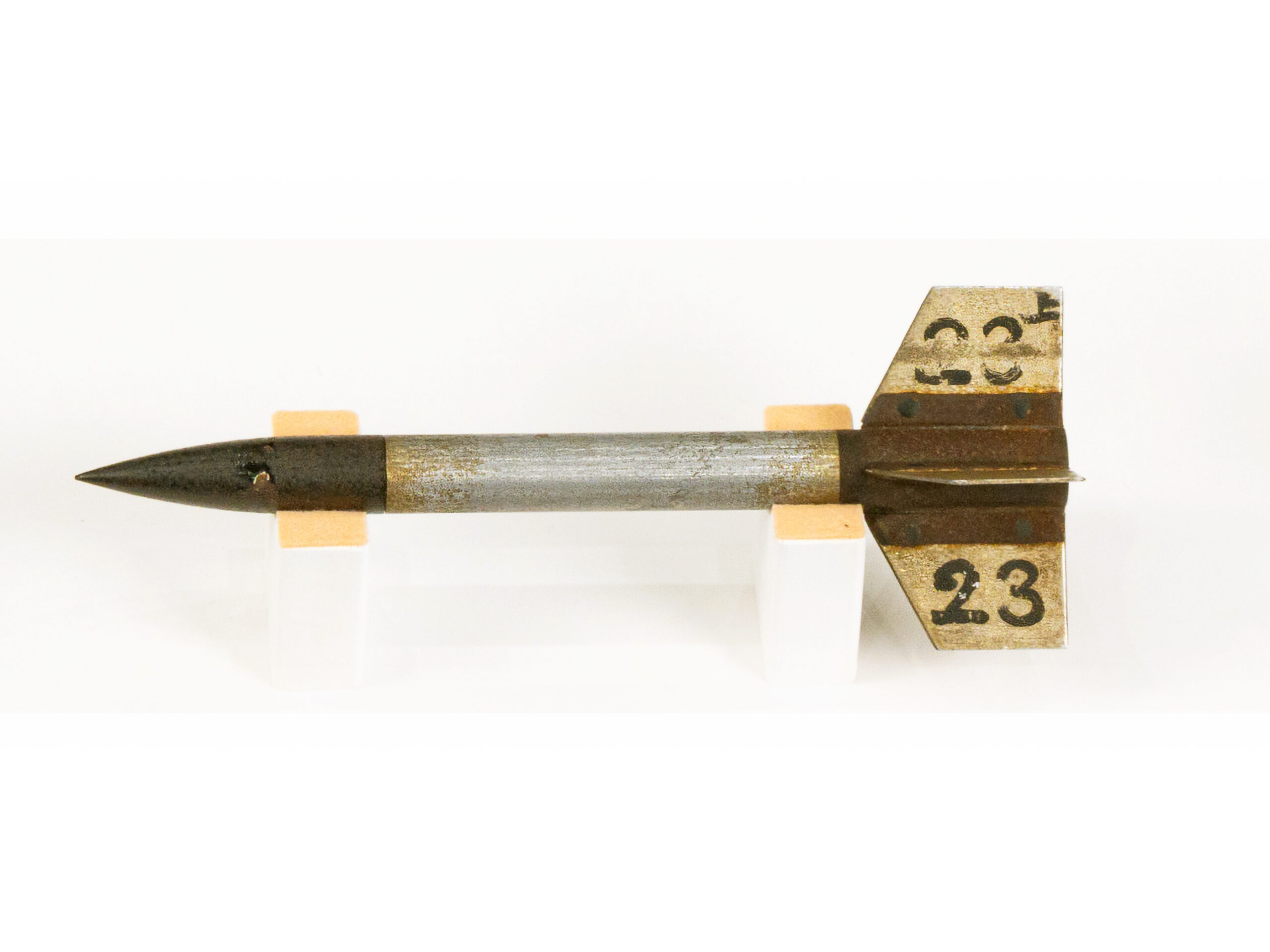 ペンシルロケット（飛翔番号23、実物）の写真